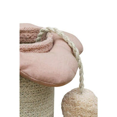 Cesto Giocattolo Portaoggetti in Corda di Cotone - Flower - Fantasy Garden - Rosa Lorena Canals  