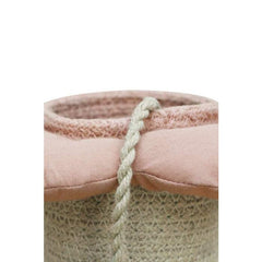 Cesto Giocattolo Portaoggetti in Corda di Cotone - Flower - Fantasy Garden - Rosa Lorena Canals  