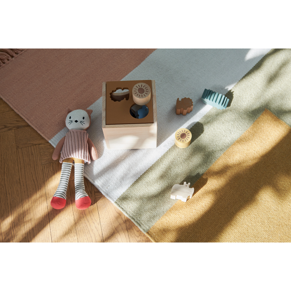 Cubo Puzzle in legno a tema Safari Liewood  