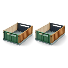 Set da 2 Cassette Portaoggetti Weston Small - Sea blue multi mix  