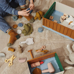 Set da 2 Cassette Portaoggetti Weston Small - Sea blue multi mix  