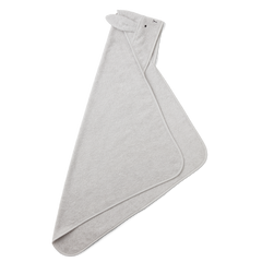 Asciugamano con Cappuccio Albert Rabbit grigio Liewood