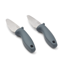 Set 2 coltelli ergonomici manico anti scivolo Perry blue Liewood