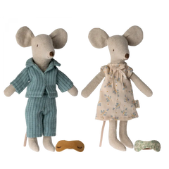 Topi di mamma e papà nella scatola dei sigari Maileg  