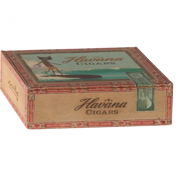 Topi di mamma e papà nella scatola dei sigari Maileg  