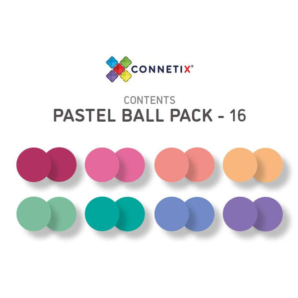 Connetix 16 palline pastello  