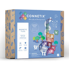 Connetix tiles costruzioni magnetiche 80 Pezzi Pastel Ball Run Expansion Pack  