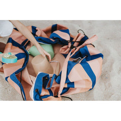 Sacco impermeabile porta giochi e tappeto 2 in 1 Mokka Stripes Play&go  