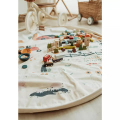 Sacco porta giochi e tappeto 2 in 1 Print collection - Farm Play&go  