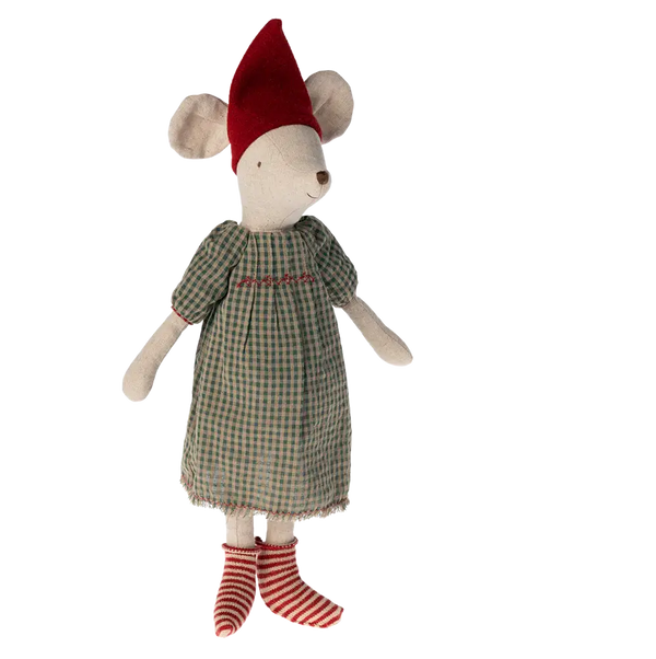 Pupazzo topo medio Elfa di Natale Maileg  