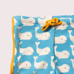 Pantaloncini da bagno riciclati con balene blu Little Green Radicals