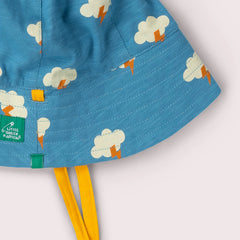 Cappello in Cotone Biologico reversibile - Nuvole Little Little Green Radicals