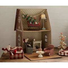 Poltrona quadri verdi micro Maileg  