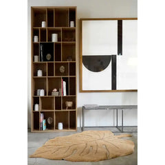 Tappeto Lavabile Foglia di Monstera - Miele - 120 x 180 cm Lorena Canals  