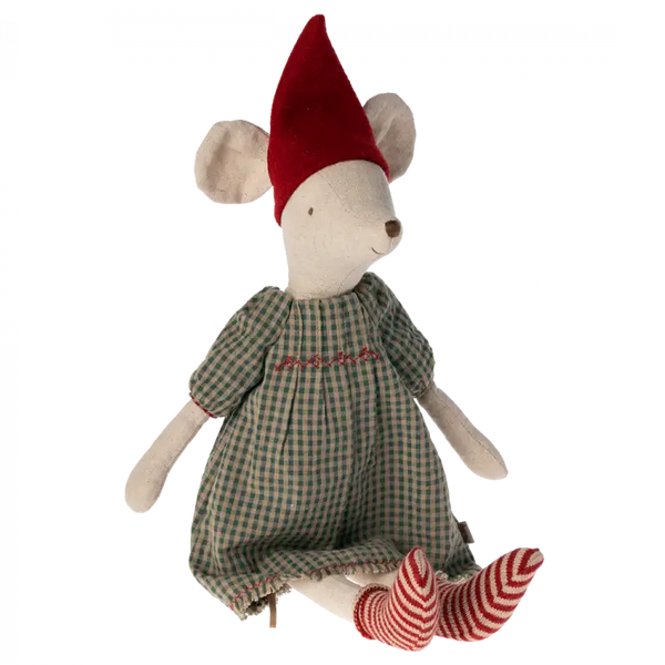 Pupazzo topo medio Elfa di Natale Maileg  