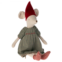 Pupazzo topo medio Elfa di Natale Maileg  