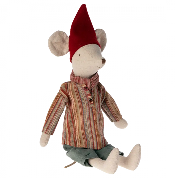 Pupazzo topo medio Elfo di Natale Maileg  