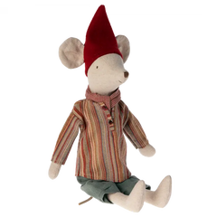 Pupazzo topo medio Elfo di Natale Maileg  