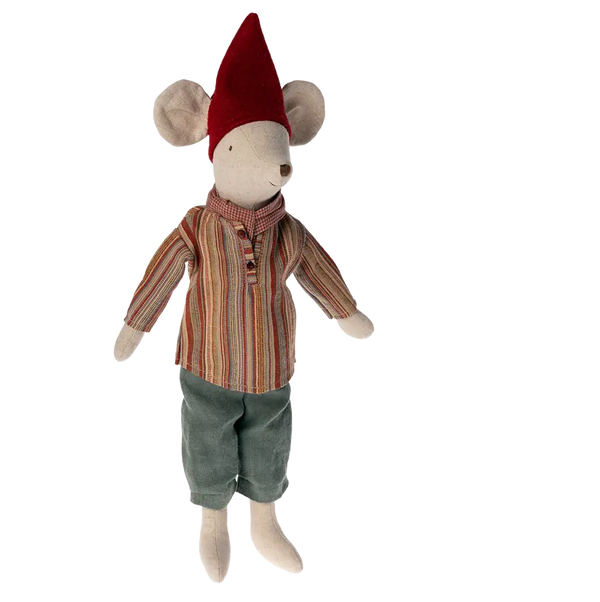 Pupazzo topo medio Elfo di Natale Maileg  