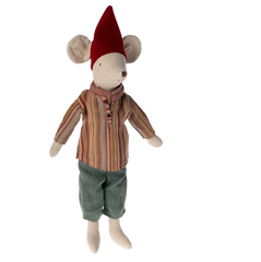 Pupazzo topo medio Elfo di Natale Maileg  