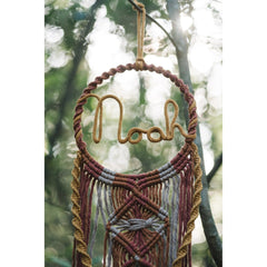 Decoro cameretta cerchio in macramé Weaving~Waves  