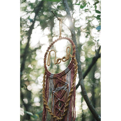 Decoro cameretta cerchio in macramé Weaving~Waves  