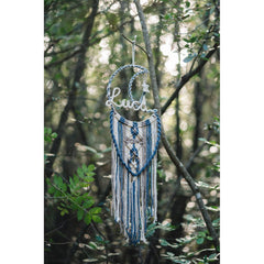 Decoro cameretta luna in macramé Weaving~Waves  