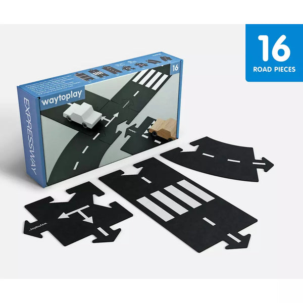 Pista flessibile per macchinine Expressway 16 pz Waytoplay  