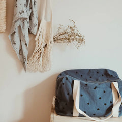 Copertina in mussola di cotone - Stampa Gatti Rose in April  