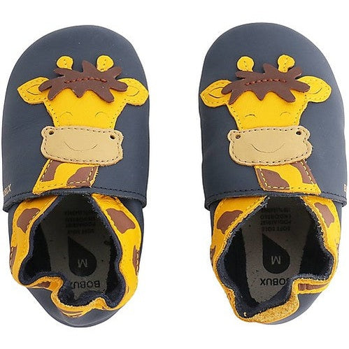 Preordine Scarpina Soft Sole, Navy con Giraffa Bobux