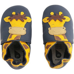 Preordine Scarpina Soft Sole, Navy con Giraffa Bobux