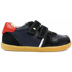 Scarpina Step Up Riley - Navy e Rosso - Stile Retrò Bobux  
