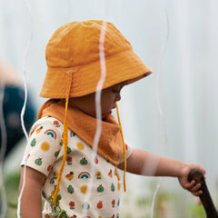 Cappello in Cotone Biologico reversibile - Sole Little Little Green Radicals
