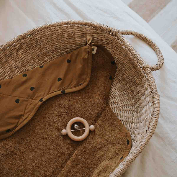 Fasciatoio pieghevole da viaggio Charly - Motivo cuori Rose in April  