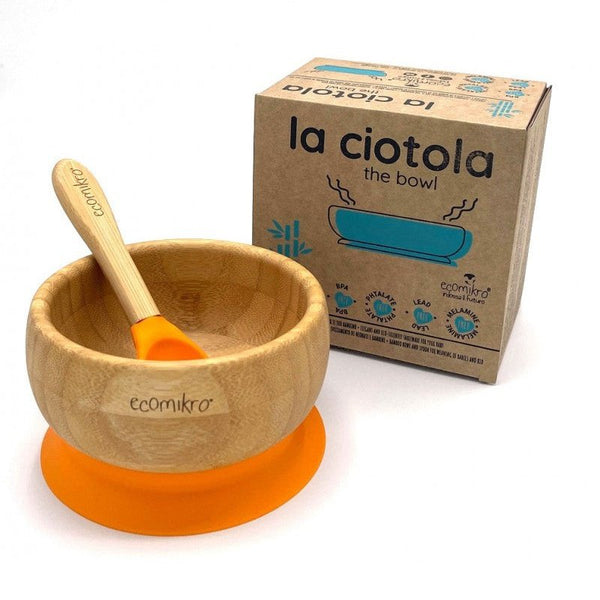 Ciotola con cucchiaio in Bambù  Ecomikro  