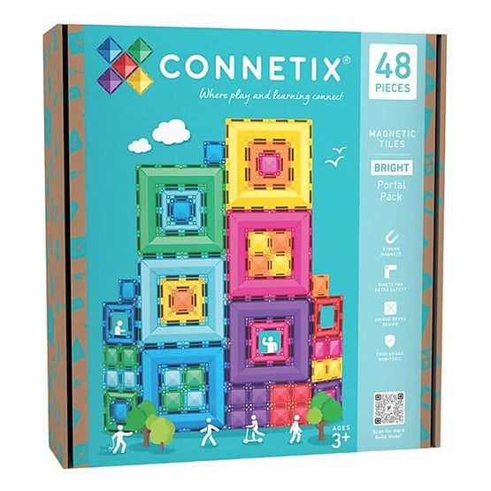 Connetix tiles costruzioni magnetiche 48 pezzi Bright Portal Pack