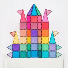 Connetix tiles costruzioni magnetiche 48 pezzi Glitter Castle Pack