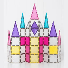 Connetix tiles costruzioni magnetiche 56 Pezzi Glitter Unicorn Pack