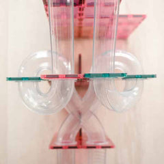 Connetix tiles costruzioni magnetiche 80 Pezzi Pastel Ball Run Expansion Pack  