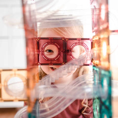 Connetix tiles costruzioni magnetiche 106 Pezzi Pastel Ball Run Pack  