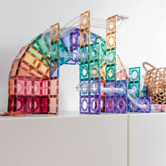 Connetix tiles costruzioni magnetiche 106 Pezzi Pastel Ball Run Pack  