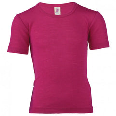 Maglia a Maniche Corte in Lana e Seta Kids Engel