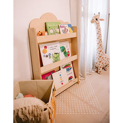 Libreria Montessori Frontale - Cloud - Legno di Betulla - Natural Family Nation