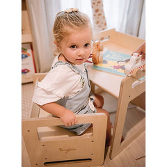 Set Tavolo+Sedia - Natural - Legno di Betulla Family Nation