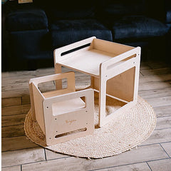 Set Tavolo+Sedia - Natural - Legno di Betulla Family Nation