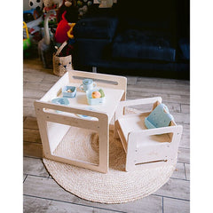 Set Tavolo+Sedia - Natural - Legno di Betulla Family Nation