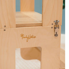 Torre Montessori 3 in 1 - Natural - Lavagna Magnetica e Convertibile in Tavolo+Sedia Family Nation