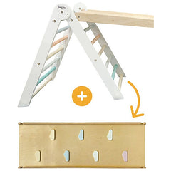 Triangolo Montessori Pikler Rainbow - Sunny Beach + Scivolo/Rampa Montessori Rainbow 2 in 1 Family Nation