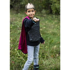 Costume da Cavaliere Leggendario - Include Mantello Corazza e Corona - Great Pretenders