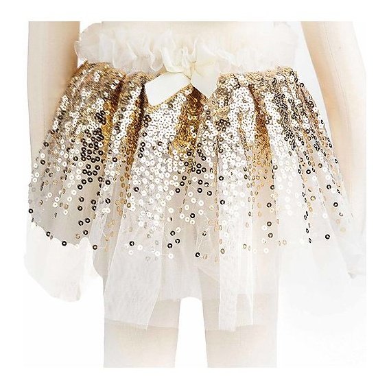 Set Costume di Paillettes Oro - Gonna/Ali/Bacchetta Great Pretenders  
